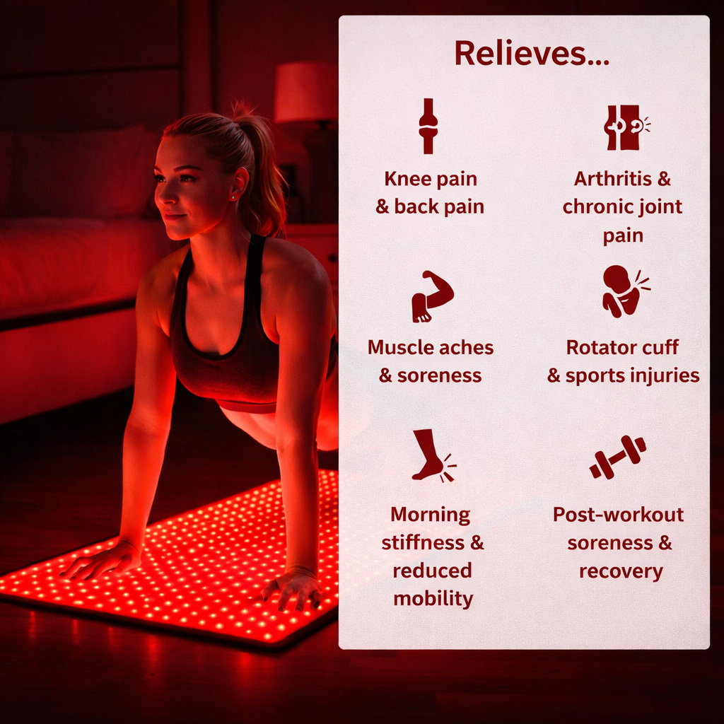 Tapis de luminothérapie rouge Relievora