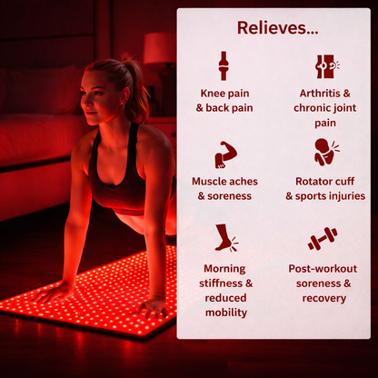 Tapis de luminothérapie rouge Relievora